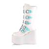 DemoniaCult - SWING230 Platform Boots - White Product image